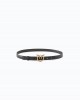 Pinko Love Birds Thin Leather 2cm Black Ζώνη