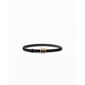 Pinko Love Berry H2 Suede Black Ζώνη
