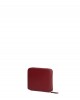 Pinko Taylor Zip Around Square Leather Red Πορτοφόλι