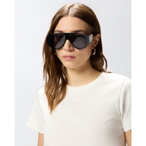 Pinko Bussolotto T-shirt With Love Birds Logo White Μπλούζα