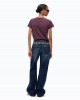 Pinko Bussolotto T-shirt Love Birds Logo Bordeaux Μπλούζα
