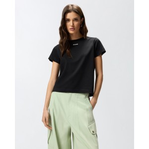 Pinko Basico T-shirt With PINKO Logo Black Μπλούζα