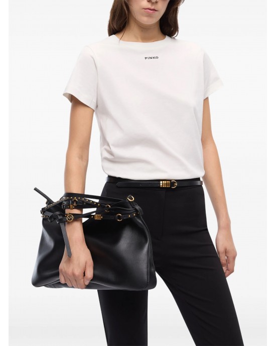 Pinko Basico T-shirt PINKO Logo White Μπλούζα