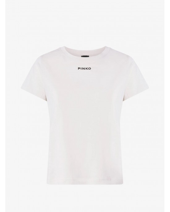 Pinko Basico T-shirt PINKO Logo White Μπλούζα
