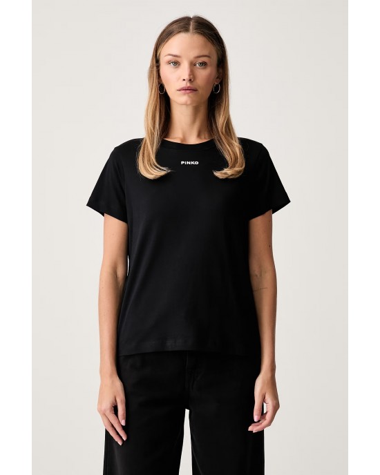 Pinko Basico T-shirt PINKO Logo Black Μπλούζα