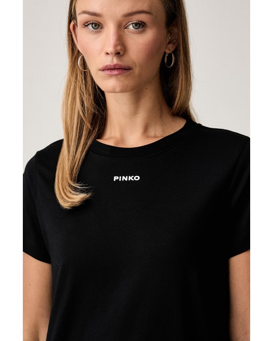 Pinko Basico T-shirt PINKO Logo Black Μπλούζα
