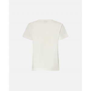 Pinko Quentin T-shirt Love Birds Jewel Maxi Embroidery White Μπλούζα