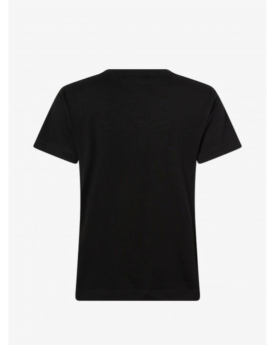 Pinko Quentin T-shirt Love Birds Jewel Maxi Embroidery Black Μπλούζα