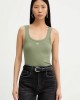Pinko Calcolatore Vest Top With Love Birds Golden Detail Green Μπλούζα