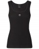 Pinko Calcolatore Vest Top With Love Birds Golden Detail Black Μπλούζα