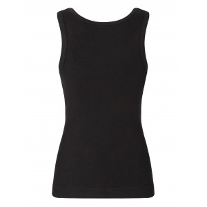 Pinko Calcolatore Vest Top With Love Birds Golden Detail Black Μπλούζα