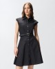 Pinko Anaceta Shirt Dress With Love Birds Belt Black Φόρεμα