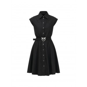 Pinko Anaceta Popeline Black Φόρεμα