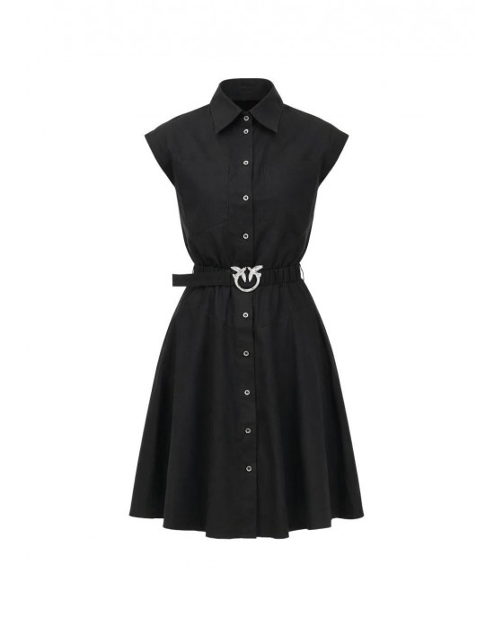 Pinko Anaceta Popeline Black Φόρεμα