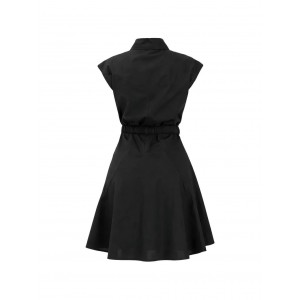 Pinko Anaceta Popeline Black Φόρεμα