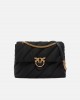 Pinko Extra Love Bag Puff Maxi Crossbody Quilted Nylon Black Τσάντα Ώμου