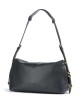 Pinko Saddle Horizontal Classic Grey Leather Shoulder Τσάντα
