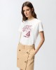 Pinko Trapani T-shirt With Pinko Sour Disco Star Print White Μπλούζα