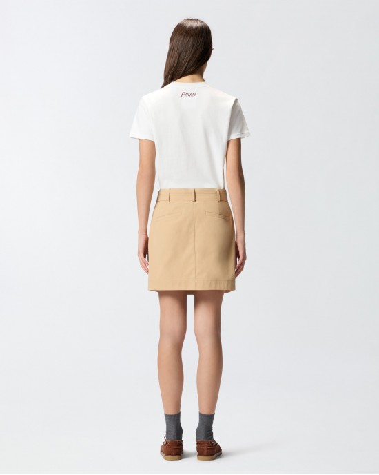 Pinko Trapani T-shirt With Pinko Sour Disco Star Print White Μπλούζα