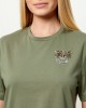 Pinko Strepitoso T-shirt Love Birds Jewel Detail Green Μπλούζα