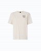 Pinko Strepitoso T-shirt Love Birds Jewel Detail Beige Μπλούζα