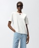 Pinko Tortino T-shirt With Heart Embroidery White Μπλούζα