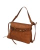Pinko Belt Bag Big Large In Suede Brown Τσάντα Ώμου