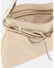 Pinko Belt Bag Big Large Leather Beige Τσάντα Ώμου