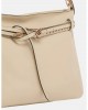 Pinko Belt Bag Big Large Leather Beige Τσάντα Ώμου