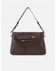 Pinko Belt Bag Big Large Leather Brown Τσάντα Ώμου