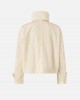 Pinko Babette Blouson Jacket With All-over Micro Studs White Τζάκετ
