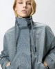 Pinko Babette Blouson Jacket With All-over Micro Studs Grey Τζάκετ