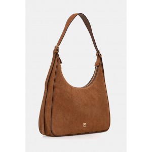 Pinko Miss Pinko Classic Suede Brown Τσάντα