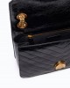 Pinko Love One Light Mini Chevron Leather Black Τσάντα Ώμου