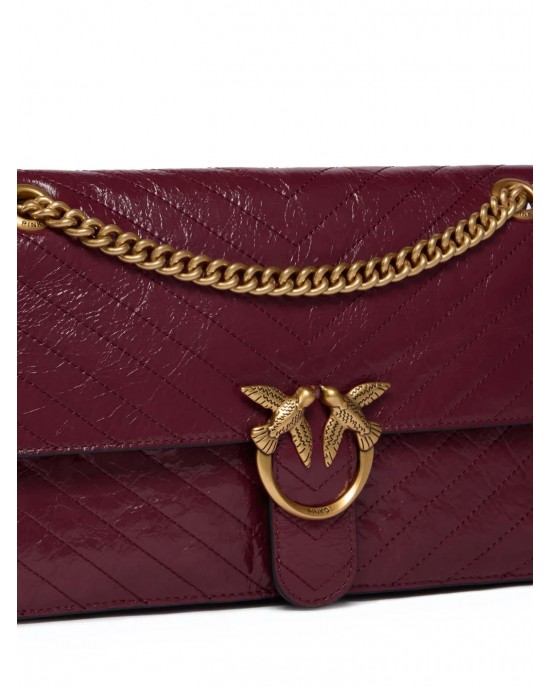Pinko Love One Light Classic Castano Τσάντα Ώμου