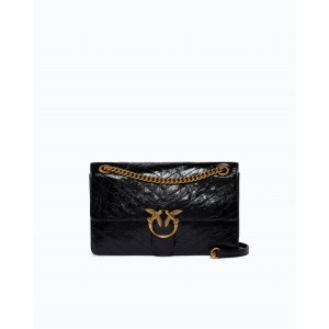 Pinko Love One Light Classic Black Τσάντα Ώμου