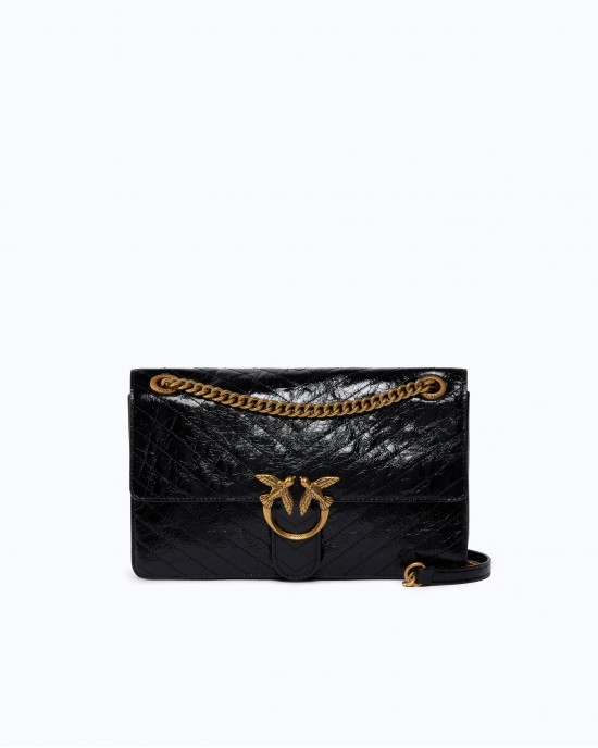 Pinko Love One Light Classic Black Τσάντα Ώμου
