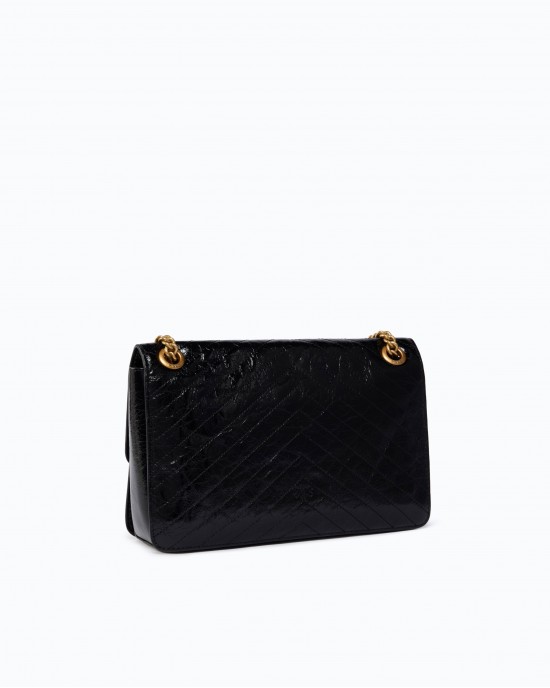 Pinko Love One Light Classic Black Τσάντα Ώμου
