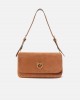 Pinko Love Bag Click Soft Horizontal Handle Medium Crossbody In Suede Τσάντα Ώμου