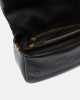 Pinko Love Bag Click Soft Horizontal Handle Medium Crossbody In Leather Black Τσάντα Ώμου