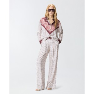 Pinko Cher With Tie Motif & Placed Print Πουκάμισο