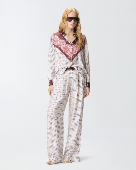 Pinko Ruth With Tie Motif Παντελόνι