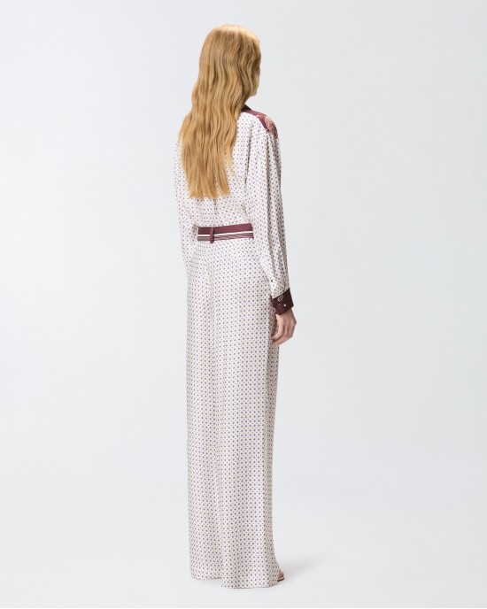 Pinko Ruth With Tie Motif Παντελόνι