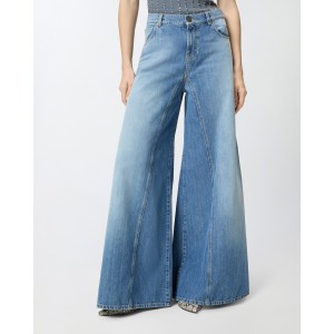 Pinko Winona Flared Jeans With Super Wide Leg Παντελόνι