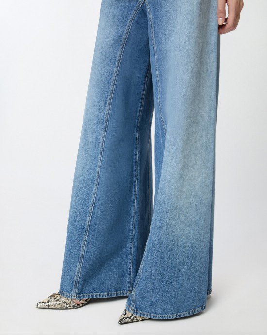 Pinko Winona Flared Jeans With Super Wide Leg Παντελόνι