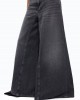Pinko Winona Wide Leg Flared Black Denim Παντελόνι