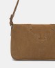 Pinko Love One Slouchy Classic Medium Shoulder Suede Τσάντα