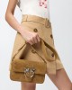 Pinko Mini Love Bag One Slouchy Small Shoulder In Suede With Inlays Τσάντα