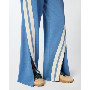 Pinko Tormenta Sporty With Bands Light Blue Παντελόνι