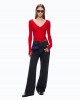 Pinko Wanda Waist Down Wide-leg With Two Ways To Wear Τζιν Παντελόνι